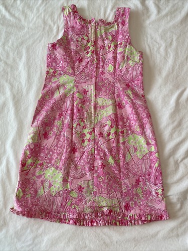 VGUC Lilly Pulitzer Shift Dress - Beach Blanket Bingo, Girls Sz 10, RARE!, pink - Picture 9 of 10