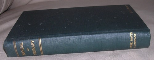 Vintage Manual of Therapy Parke Davis Co 1923 Medicine Medications HC Book - Picture 3 of 16
