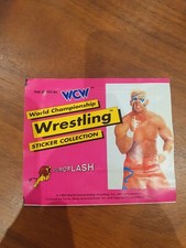 1992 WCW Sting WWE WWF Wrestling Euroflash Empty Sticker Packet - Opened