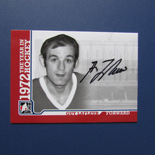 GUY LAFLEUR SIGNED 2009 ITG THE YEAR 1972 AUTOGRAPH # A-GL CANADIENS