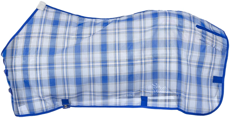 Sábana mosca caballo - Malla de lujo - Impresiones a cuadros - 72" a 81" - 4 opciones de color Foto 2 de 4