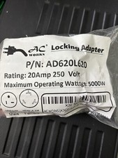 20A 250V NEMA 6-20 Male to 20A 250V NEMA L6-20 Female Adapter by AC WORKS 