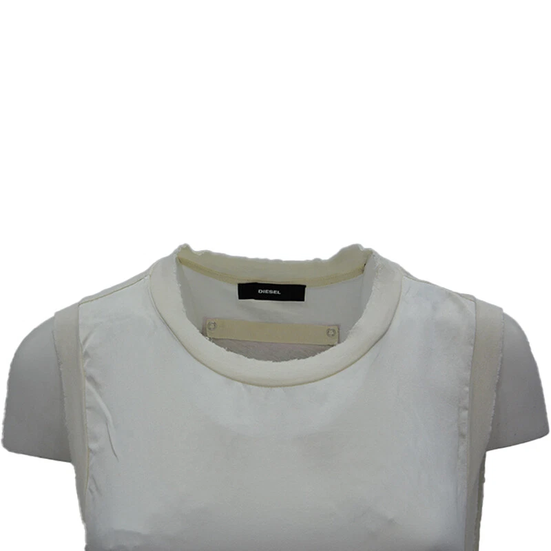 OFF WHITE DIESEL THEIKA donna abito t shirt canotta girocollo senza maniche casual canotta