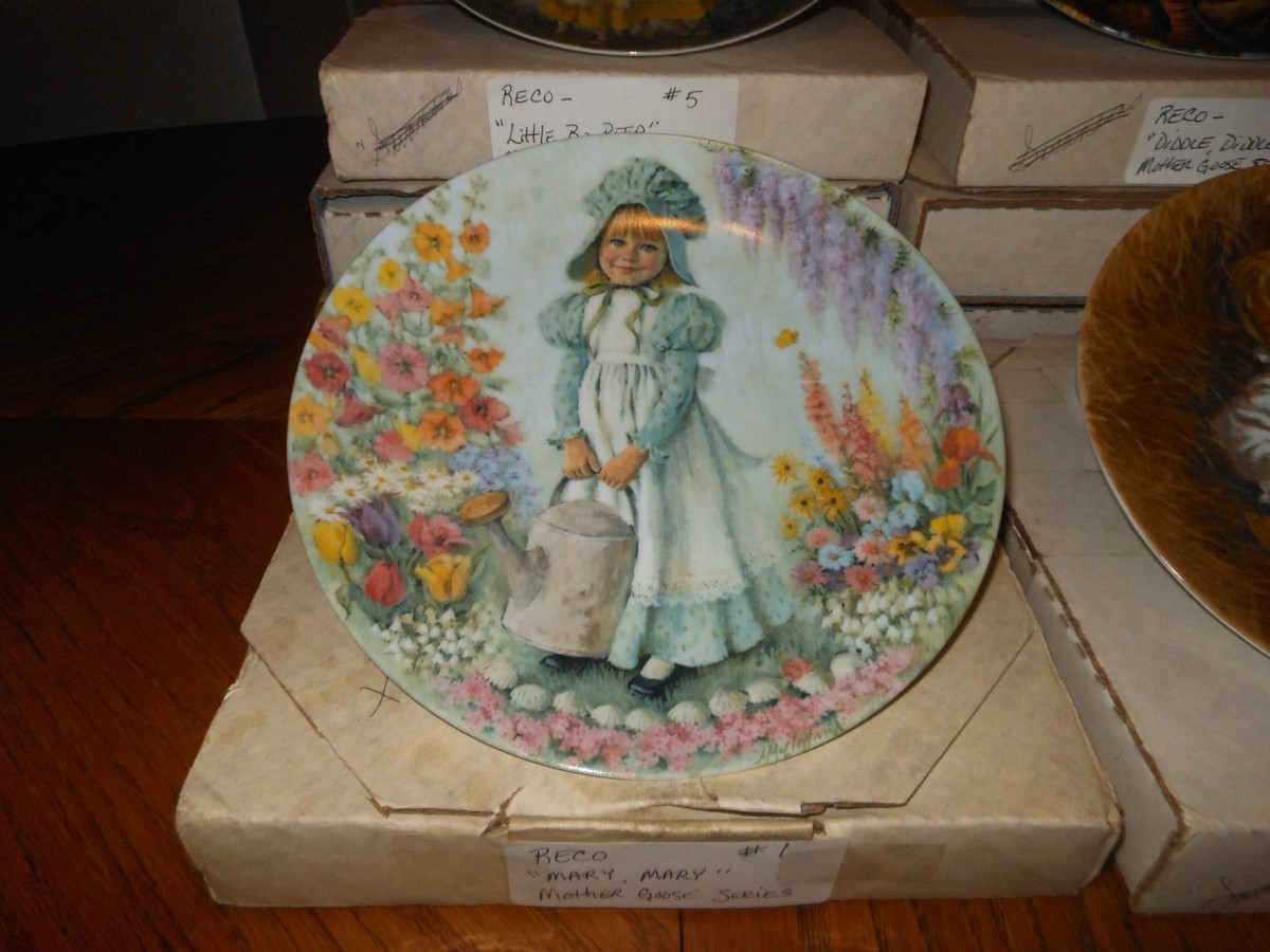 Collectible Plates/John McClelland - MOTHER GOOSE SERIES - SET of