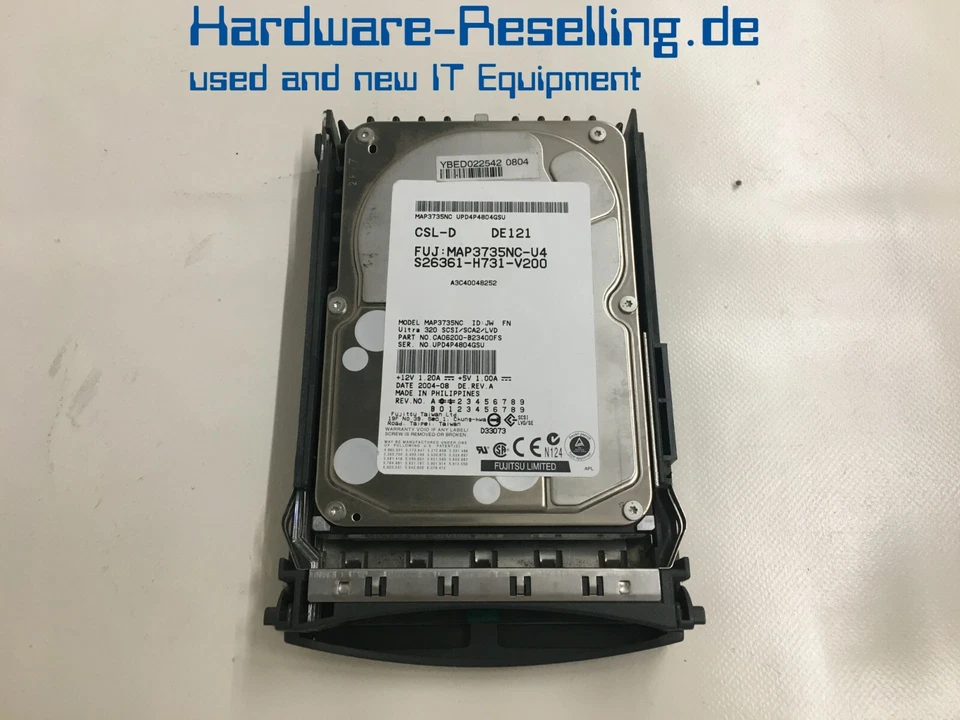 Fujitsu SCSI Ultra 320 73GB 10KRPM 8MB CA06200-B23400FS MAP3735NC A3C40053100 - Bild 1 von 1