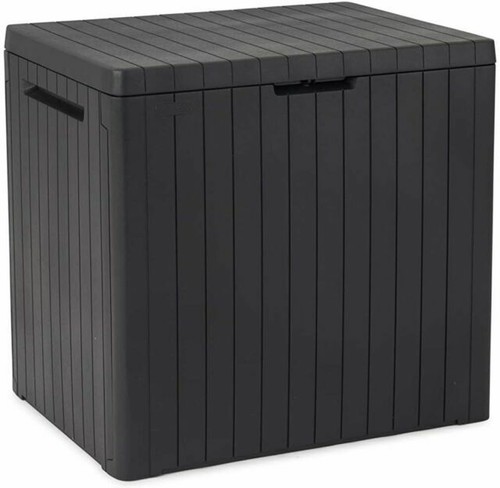 Keter Plastic Shelf Plus 60/4 – 4-Shelf Unit, 60 X 30 X 135cm, Black, 20kg Capacity Per Shelf