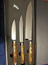 Jourmet 3PC Damascus Knife Set with Japanese VG10 Super Steel Core
