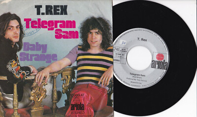 T. Rex  -Telegram Sam / Baby Strange- 7'' 45 Ariola  (10 989 AT)