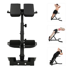 Roman Chair Back Extension Machine, Hyperextension Bench w/ Angle Height Adjust