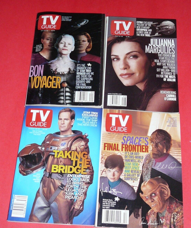 TV Guide Lot of 4 Star Trek Los Angeles Editions