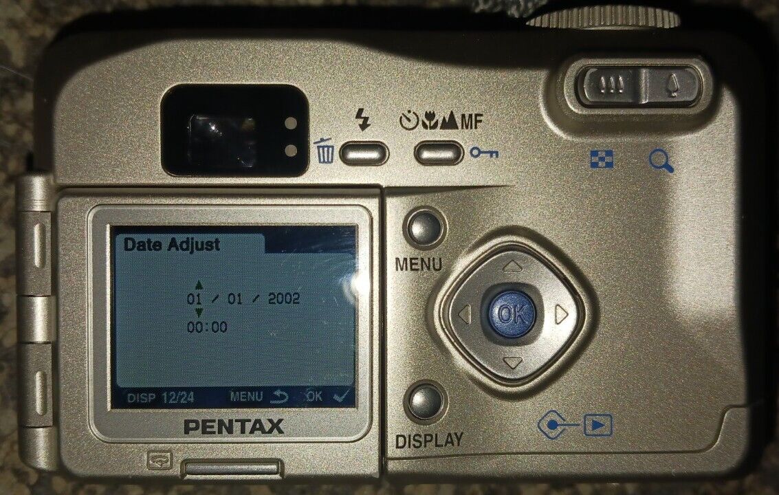 Pentax Optio 330 GS Digital Camera 3.2MP 3x Zoom Tested Fast