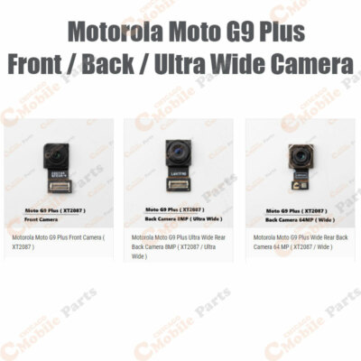 Motorola Moto G9 Plus Front Back Camera Wide Back Ultra Wide