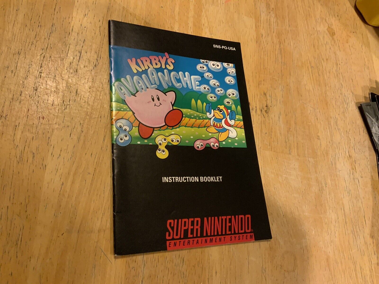 Snes - Kirby's Avalanche Super Nintendo Manual Booklet Only No Game or Box  #1929