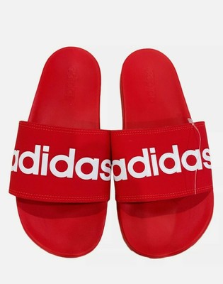adidas adilette red black