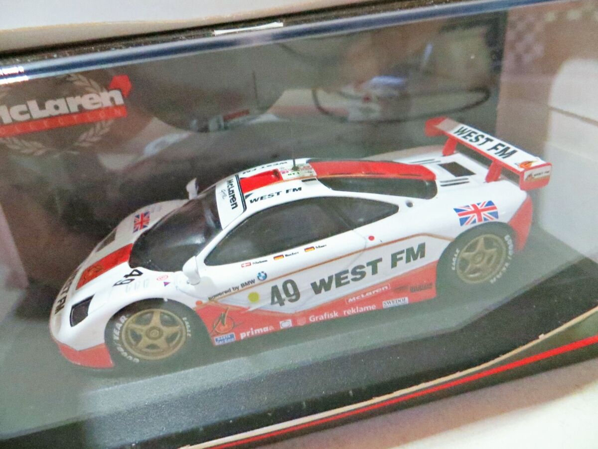 品質のいい LE GTR F1 'McLAREN MINICHAMPS MANS 1:43 FM'. WEST #49 1995 レーシングカー