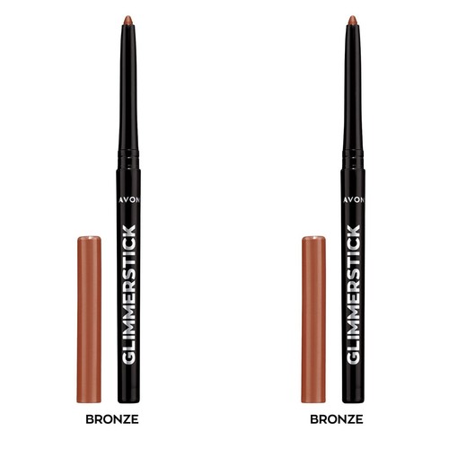 NEW Avon Glimmerstick Retractable Eyeliner - Bronze 0.28 g / SET OF 2 - Picture 6 of 15