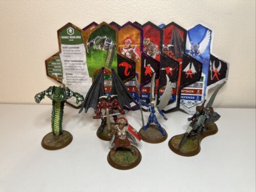 Heroscape Heroes of Bleakwoode -Complete, Venoc Marcus Taelord Kelda Tornak