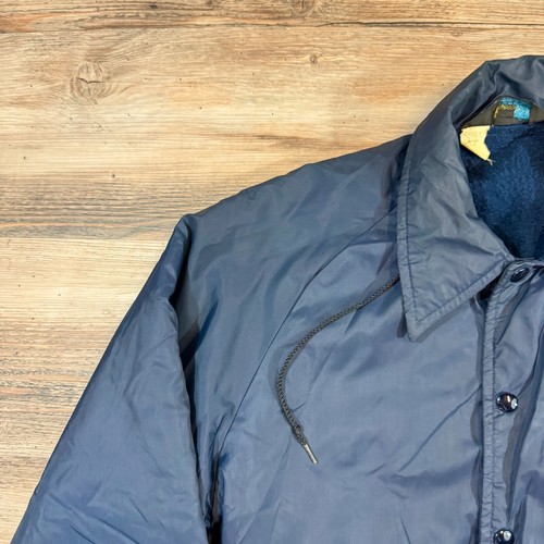 Vintage 50er 60er Champion Running Man NOTRE DAME Fleece gefütterte Trainerjacke blau USA - Bild 5 von 10