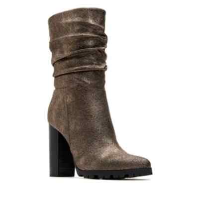 NWT Katy Perry Raina Fabric Pointed Toe Mid-Calf Fashion 