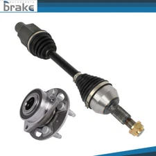 Front CV Axle Shaft & Wheel Hub Bearing For Chevy Equinox GMC Terrain 2010-2016