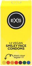 Präservative  Kondome mit verlängerten EXS Smiley Face Spitze Komfort, 12 Stk
