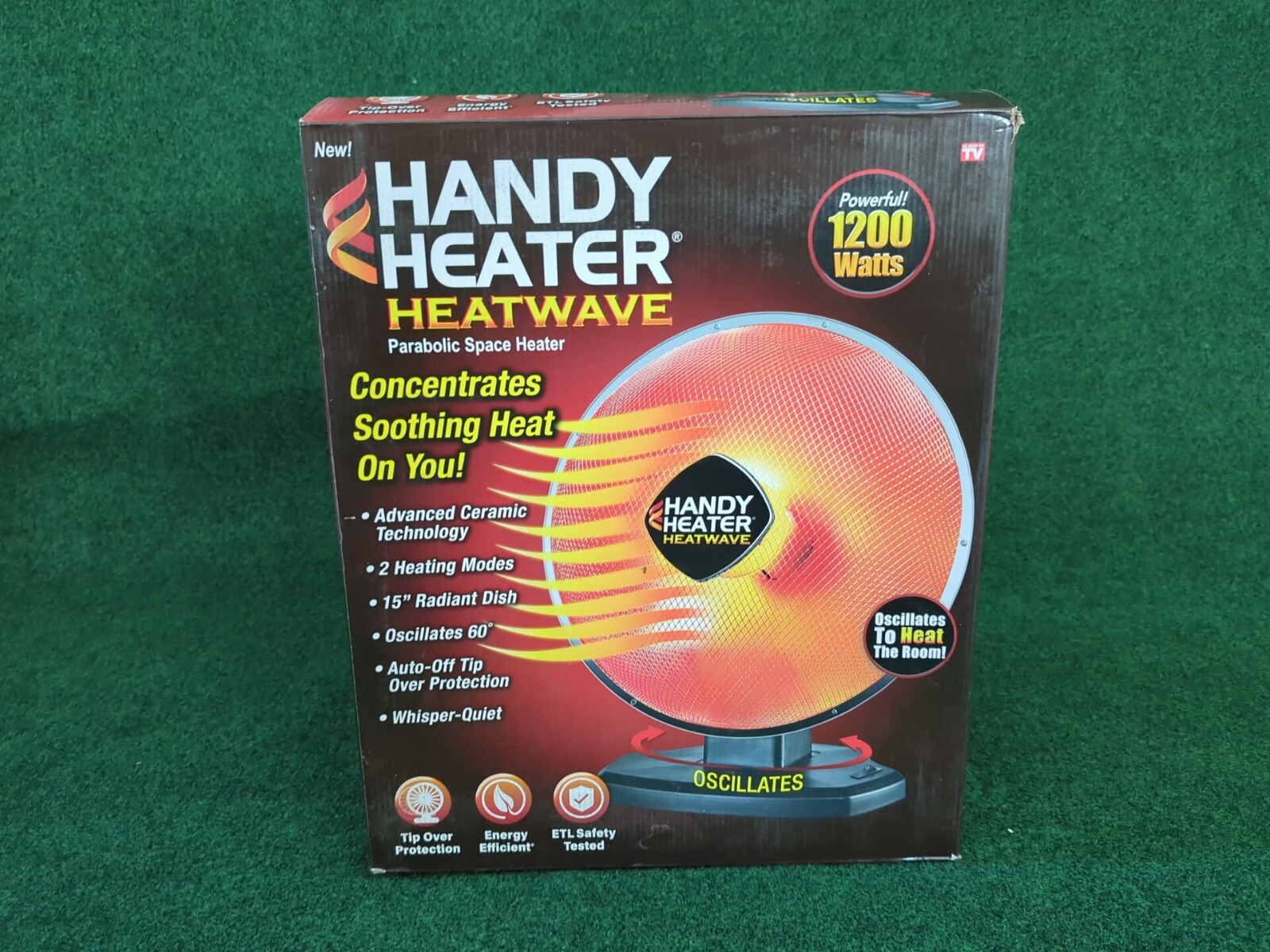Handy Heater Heatwave Parabolic Space Heater w/ Ceramic Heating