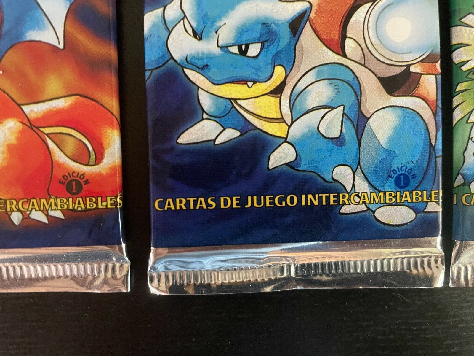 💎 (3) EMPTY 1st Edition Pokémon Base Set Spanish Packs - 1 of Each! 💎