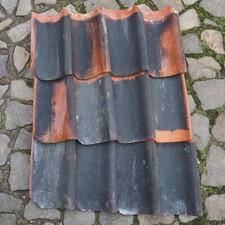 Alte Dachziegel Holpfanne VEB HAVELBERG ca. 70 Jahre alt mit schöner Patina 