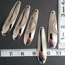 (THIN) 3 1/4" THIN .016 Smooth (12) Nickel Spoon Blanks Lake Erie Walleye Candy