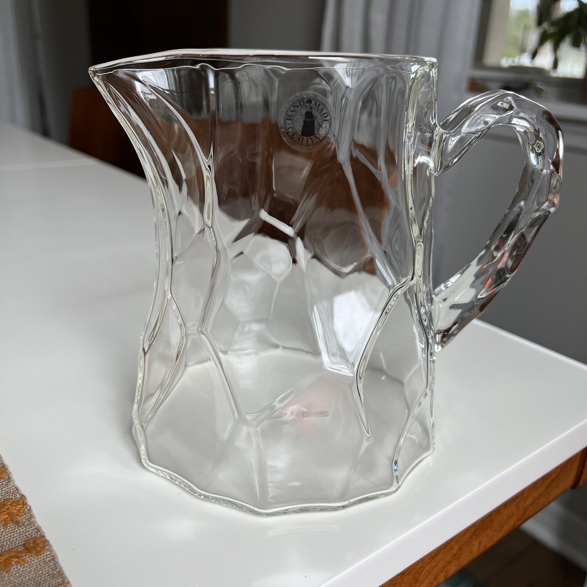 IKEA Pitcher Bastua By Marimekko Clear Glass 51 oz 6