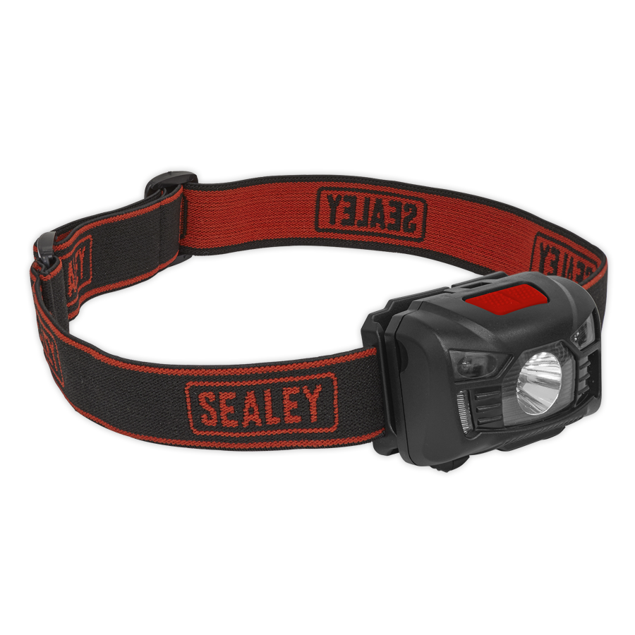 Sealey HT102R Rechargeable LED Head Torch 3W XPE Motion Sensor – On