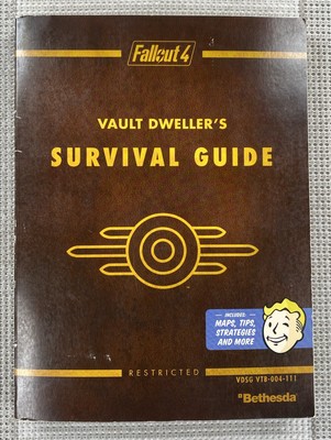 Fallout 4 Vault Dweller's Survival Guide Official Game Guide Map & Cards
