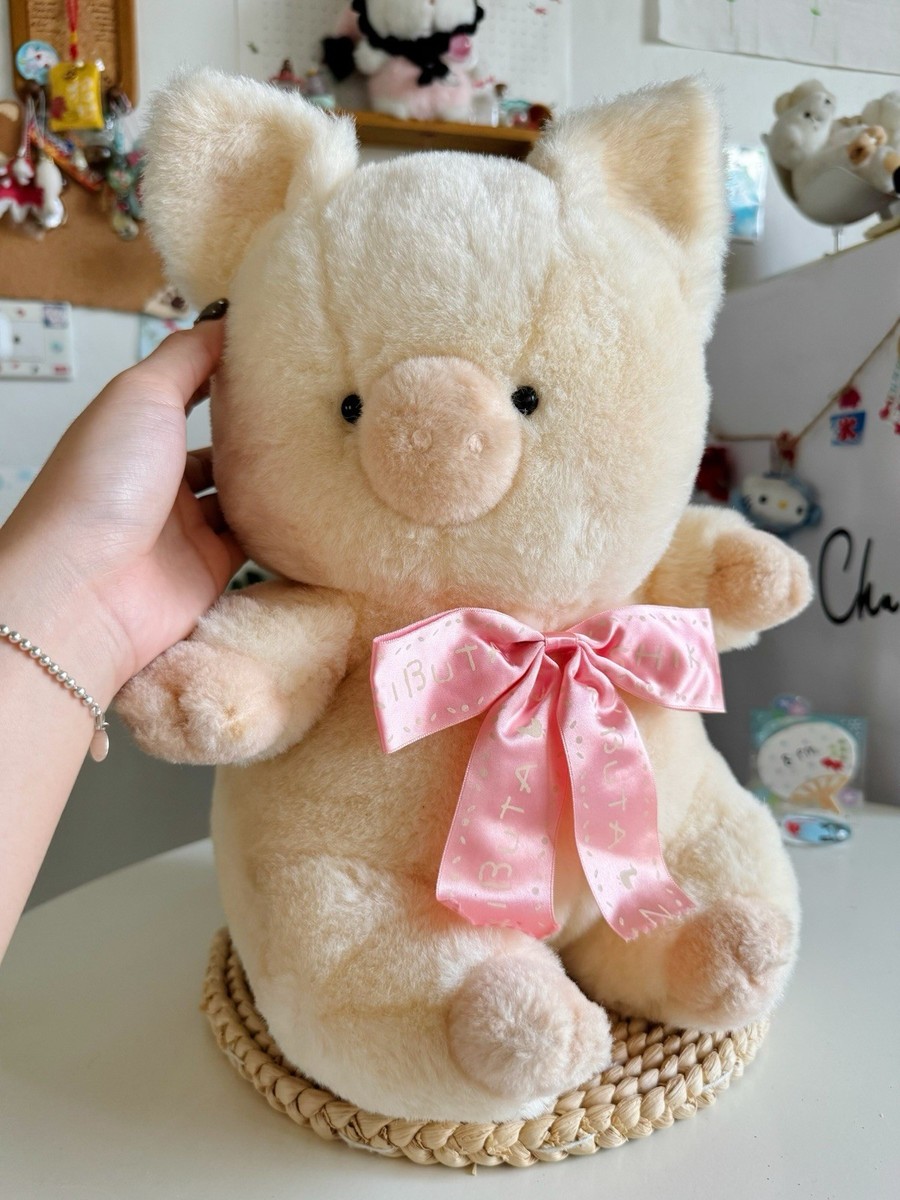 Sanrio Zashikibuta Pink Pig Big 13” Vintage Plush Toy Japan | eBay