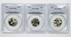 *LOT OF THREE WASHINGTON QUARTER* *PCGS MS 65* NR #G4047