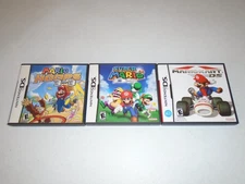 Mario Hoops 3 on 3, Super 64, and Mario Kart ☆☆ Complete Authentic (Nintendo DS)