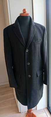 WINDSOR Herren Wollmantel Gr. 50 schwarz klassisch  elegant