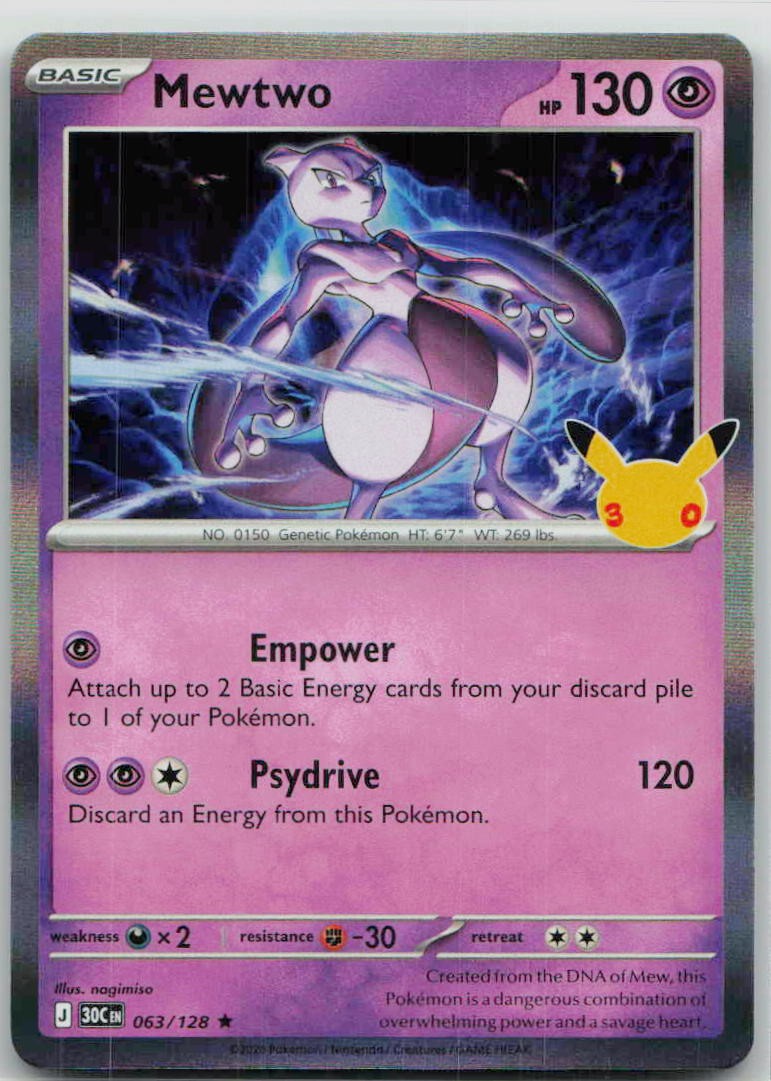 Mewtwo 063/128 NM Holofoil