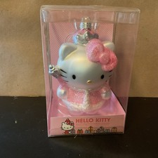 Kurt Adler Hello Kitty Blown Glass Ornament P...
