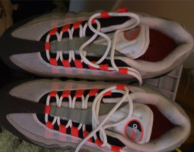 Size 8 - Nike Air Max 95 Big Bubble - Solar Red