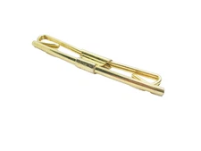 Classic Soft Collar Holder Bar Clip gold tone Men's Suit Accessory