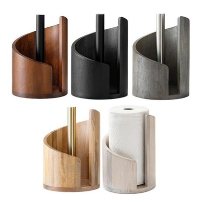Handgefertigter Holz Papier Handtuch Halter verantwortungsvoll bezogenes Holz Einhandgebrauch