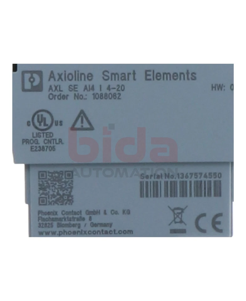 Phoenix Contact AXL SE AI4 I 4-20 (1088062) Analogeingangsmodul / analogue inpu - Bild 2 von 4