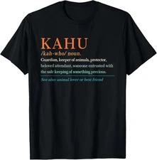 Kahu Definition Dog Rescue Pet Remembrance Protector Cat Dad T-Shirt