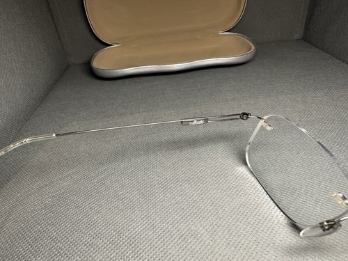 Silhouette 7534 10 6075 Titan Silber Randlos Brille Brillengestell 19/50 Austria - Bild 3 von 9
