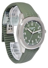Patek Jumbo Aquanaut 5168 Khaki Green 18k White Gold Watch B/P '22 5168G 7