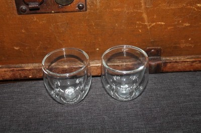 bodum 2 Espresso Thermogläser Doppelwandig Borosilikat Glas