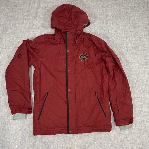 Billabong Snowboard Jacket Men’s Medium Red 8k Waterproof Outerwear Coat - Picture 1 of 10