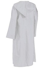GOLDSTITCH Men Hooded Robe Cloak Knight Fancy Cool Large, White cloak 