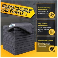 200 Pack Grey Microfiber Cleaning Cloths