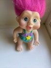 Vintage Magic Troll Babies 1991 Applause Baby Pink Hair Bikini Swimsuit Outfit — photo 4